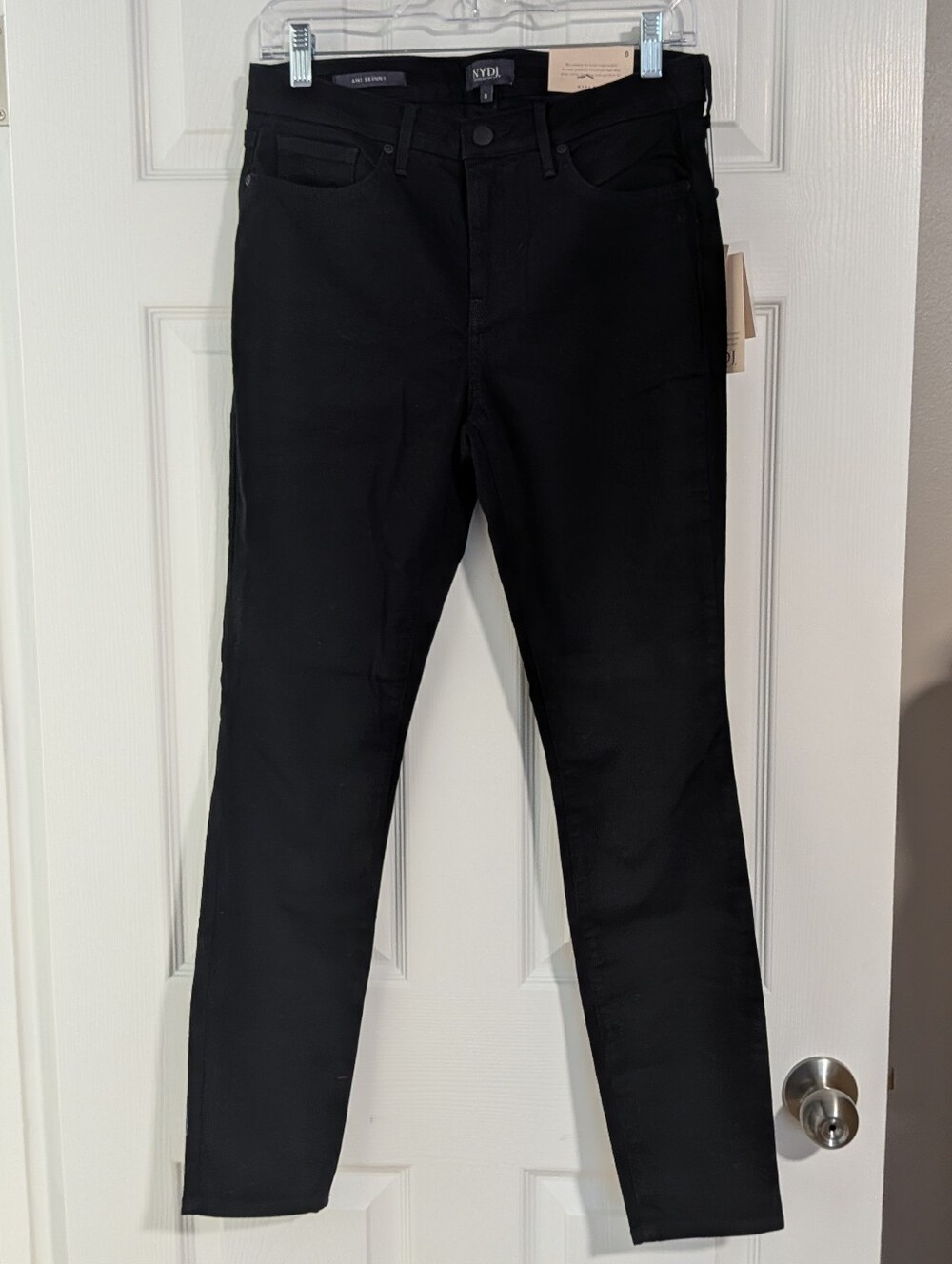 NYDJ Ami Black Women’s Stretch Skinny Jeans 8 NWT